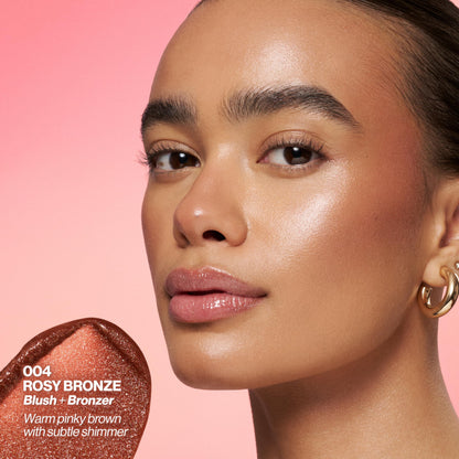 Revlon Glimmer Super Balm, Multi-Use Makeup, 004 Rosy Bronze, 0.06 oz REVLON