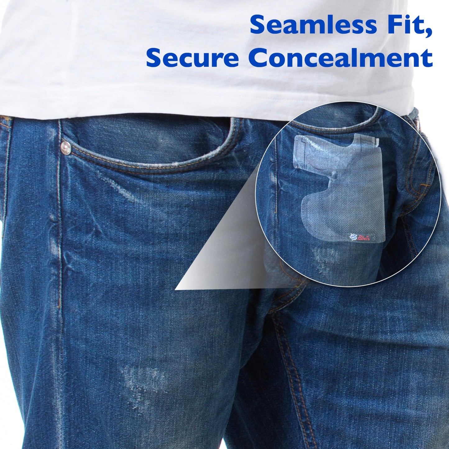 DeSantis Nemesis - Gun Pocket Holsters for Concealed Carry, Concealed Pocket Holster for Pistols, Revolvers, Soft, Designed for Comfort & Discreet Carry, Ambidextrous Gsupps Australia