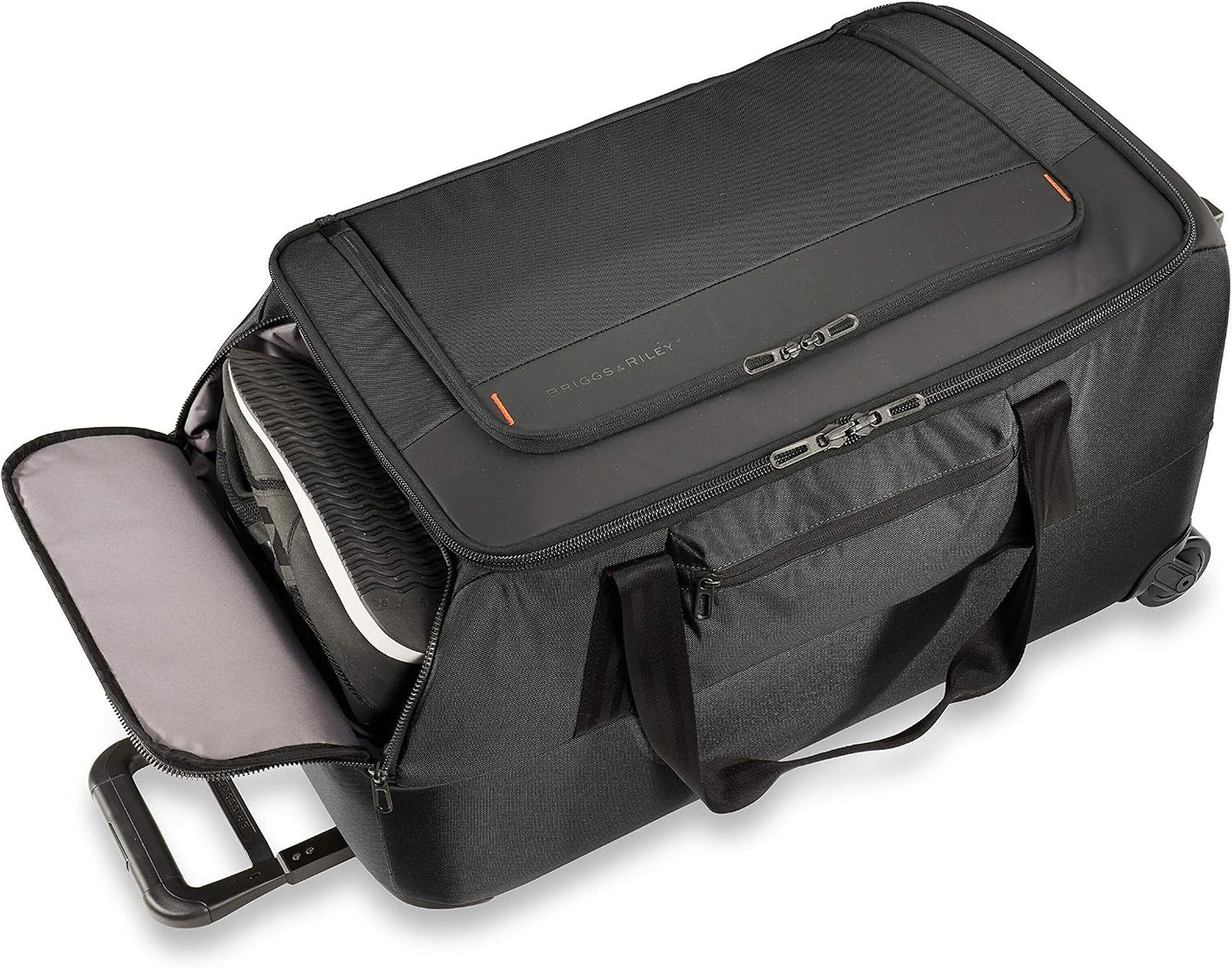 Briggs & Riley 27" Medium Upright Duffle - Checked Luggage for Travel, Suitcases with Wheels, Softside Rolling Bag for Men & Women, Self-Repairing Zipper - ZDX Collection, Black Gsupps Australia