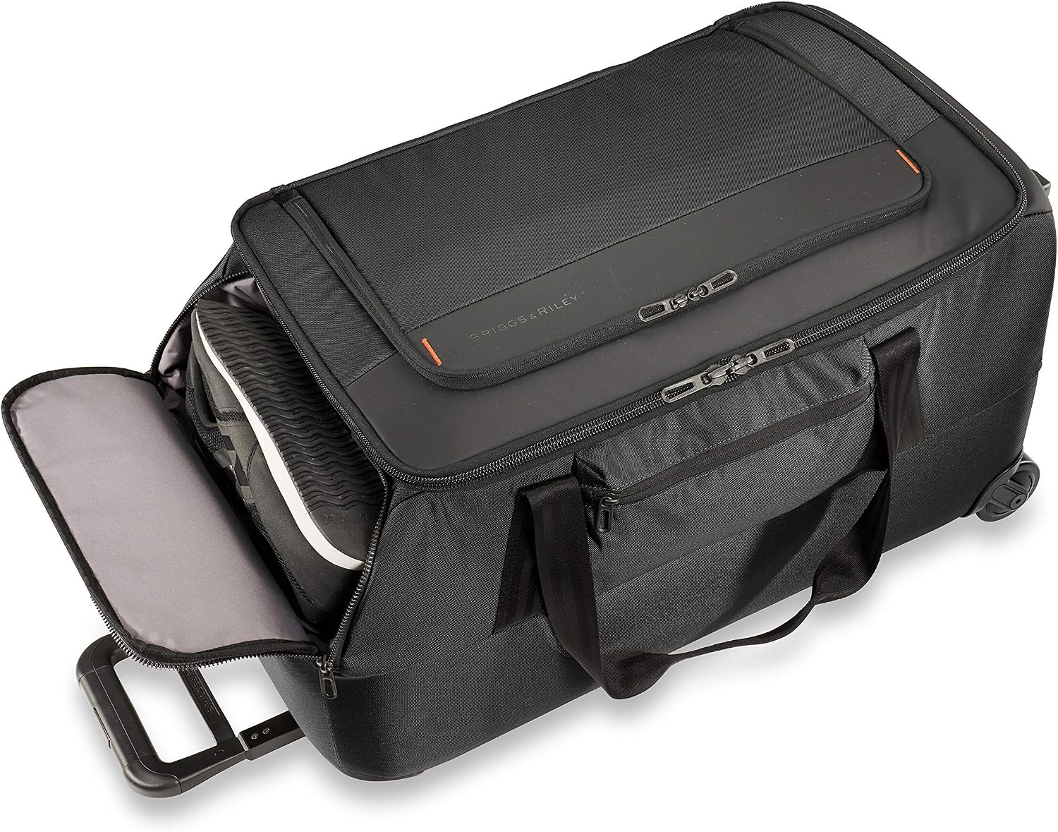 Briggs & Riley 27" Medium Upright Duffle - Checked Luggage for Travel, Suitcases with Wheels, Softside Rolling Bag for Men & Women, Self-Repairing Zipper - ZDX Collection, Black Gsupps Australia