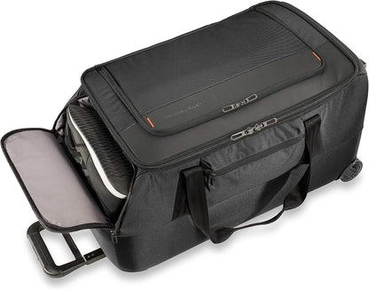 Briggs & Riley 27" Medium Upright Duffle - Checked Luggage for Travel, Suitcases with Wheels, Softside Rolling Bag for Men & Women, Self-Repairing Zipper - ZDX Collection, Black Gsupps Australia