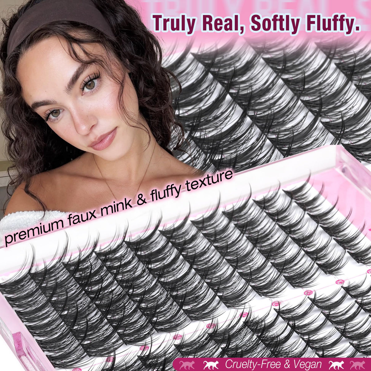 Natural Lash Clusters Spiky Eyelash Extensions Wispy Individual Lashes Manga Eyelash Individuals 120 Pcs CC-Curly Cluster Eyelash Extensions 10-16MM Mixed DIY Lash Extensions by Mavphnee Mavphnee