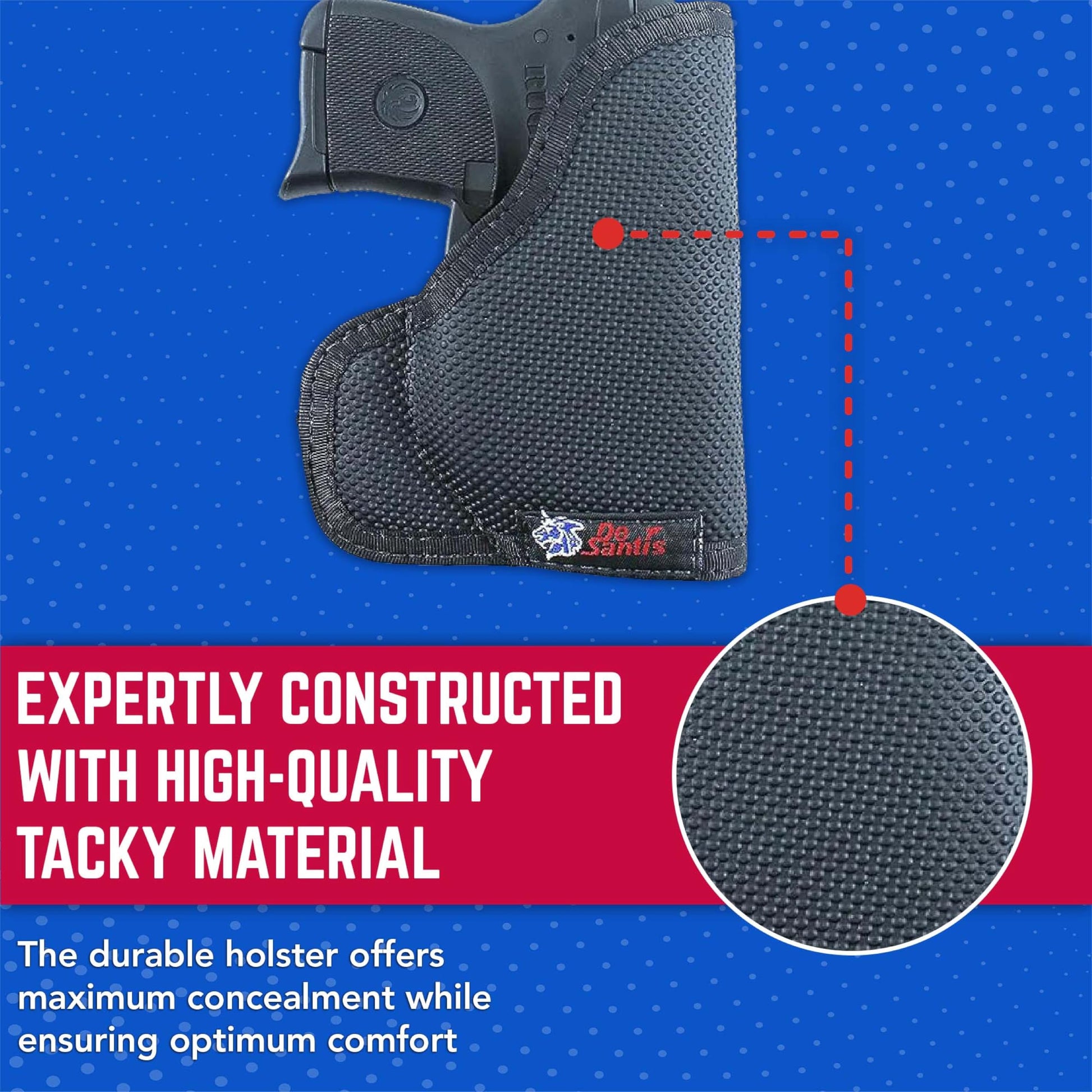 DeSantis Nemesis - Gun Pocket Holsters for Concealed Carry, Concealed Pocket Holster for Pistols, Revolvers, Soft, Designed for Comfort & Discreet Carry, Ambidextrous Gsupps Australia