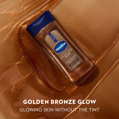 Vaseline Glazed and Glisten Golden Hour Body Gel Oil Shimmering 6.8oz 1ct Vaseline