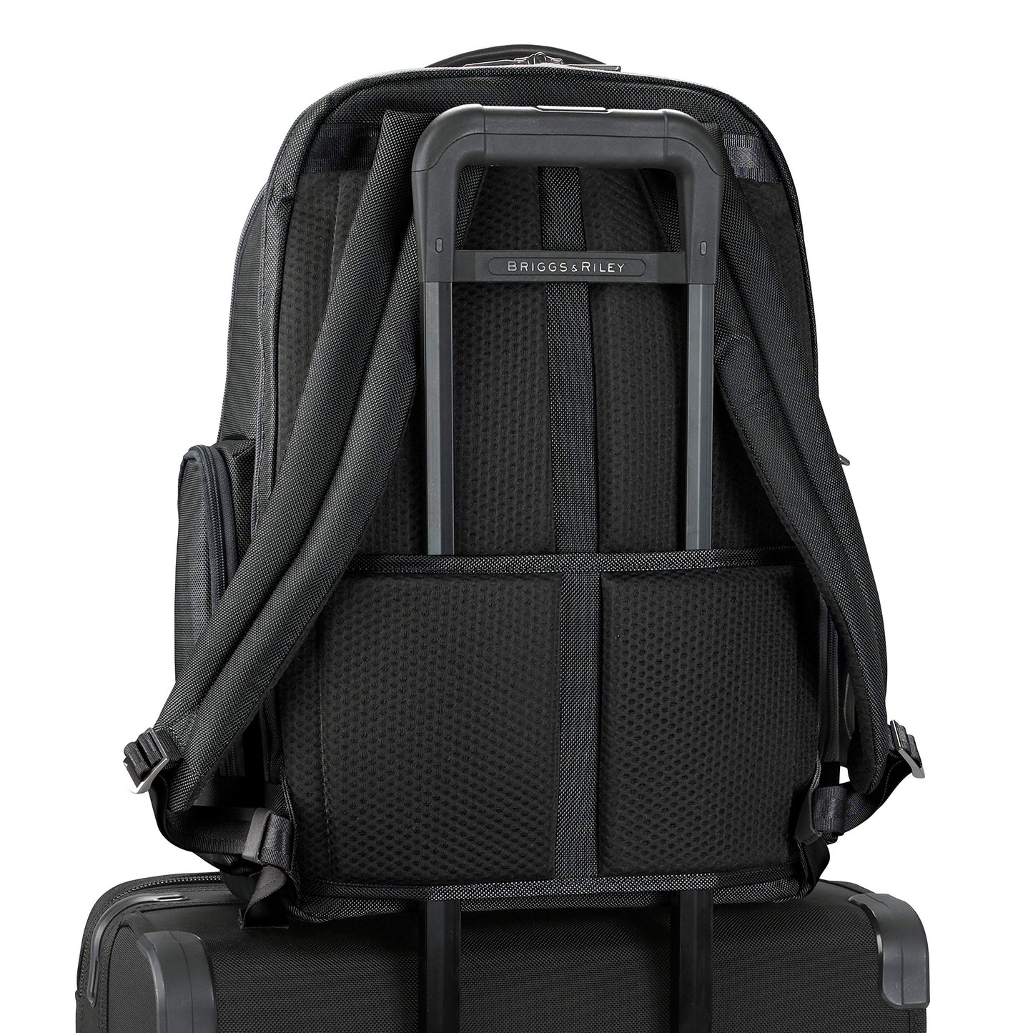 Briggs & Riley Medium Cargo Backpack for Women & Men - Laptop Backpack, For Work & Travel, Lightweight & Durable, Padded Straps, Fits up to 15" Laptop - @work Collection, Black Gsupps Australia