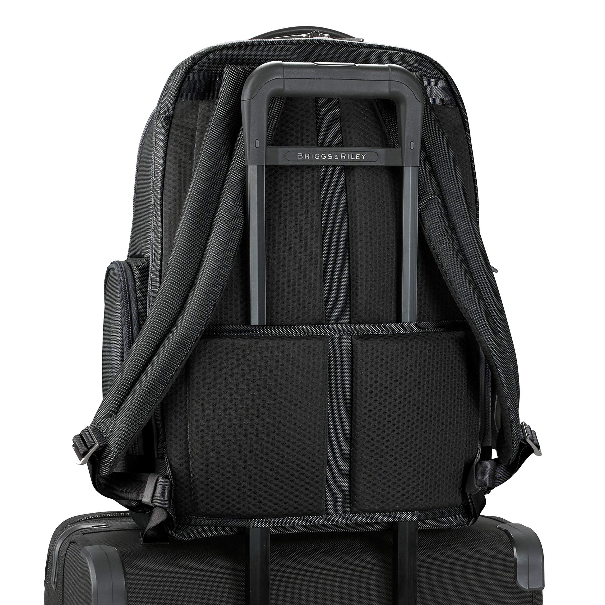 Briggs & Riley Medium Cargo Backpack for Women & Men - Laptop Backpack, For Work & Travel, Lightweight & Durable, Padded Straps, Fits up to 15" Laptop - @work Collection, Black Gsupps Australia