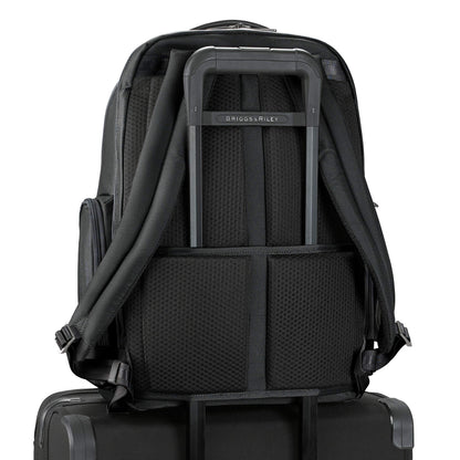 Briggs & Riley Medium Cargo Backpack for Women & Men - Laptop Backpack, For Work & Travel, Lightweight & Durable, Padded Straps, Fits up to 15" Laptop - @work Collection, Black Gsupps Australia