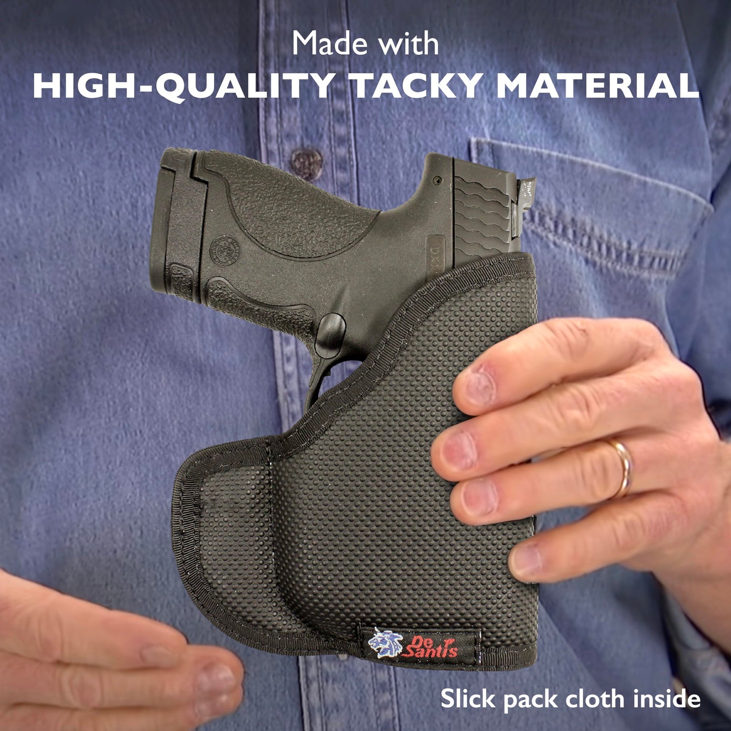 DeSantis Nemesis - Gun Pocket Holsters for Concealed Carry, Concealed Pocket Holster for Pistols, Revolvers, Soft, Designed for Comfort & Discreet Carry, Ambidextrous Gsupps Australia