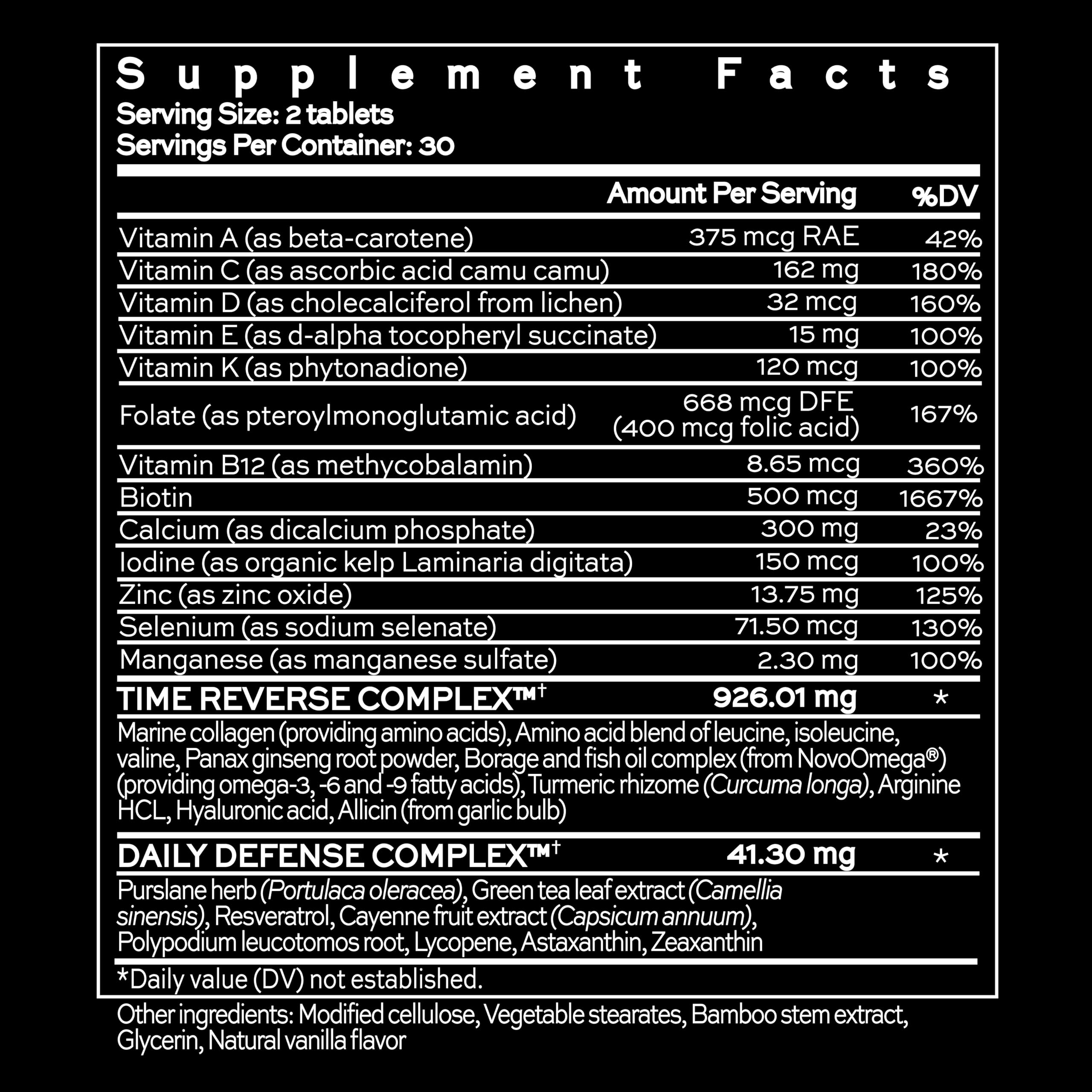 Hush & Hush TimeCapsule Multivitamin, Women's Multivitamin, Men's Multivitamin, Clean Nutraceuticals Supplements That Contains Hyaluronic Acid Hush & Hush buy australia supplements