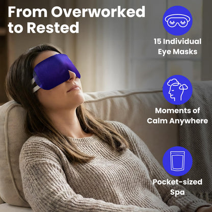 Steam Eye Mask, Self Heating Warm Compress for Dry Eyes I Heated Fast Relief for Stye, Puffy Sensitive Eyes, Moist Heat, Easter Basket Stuffers Lure Essentials