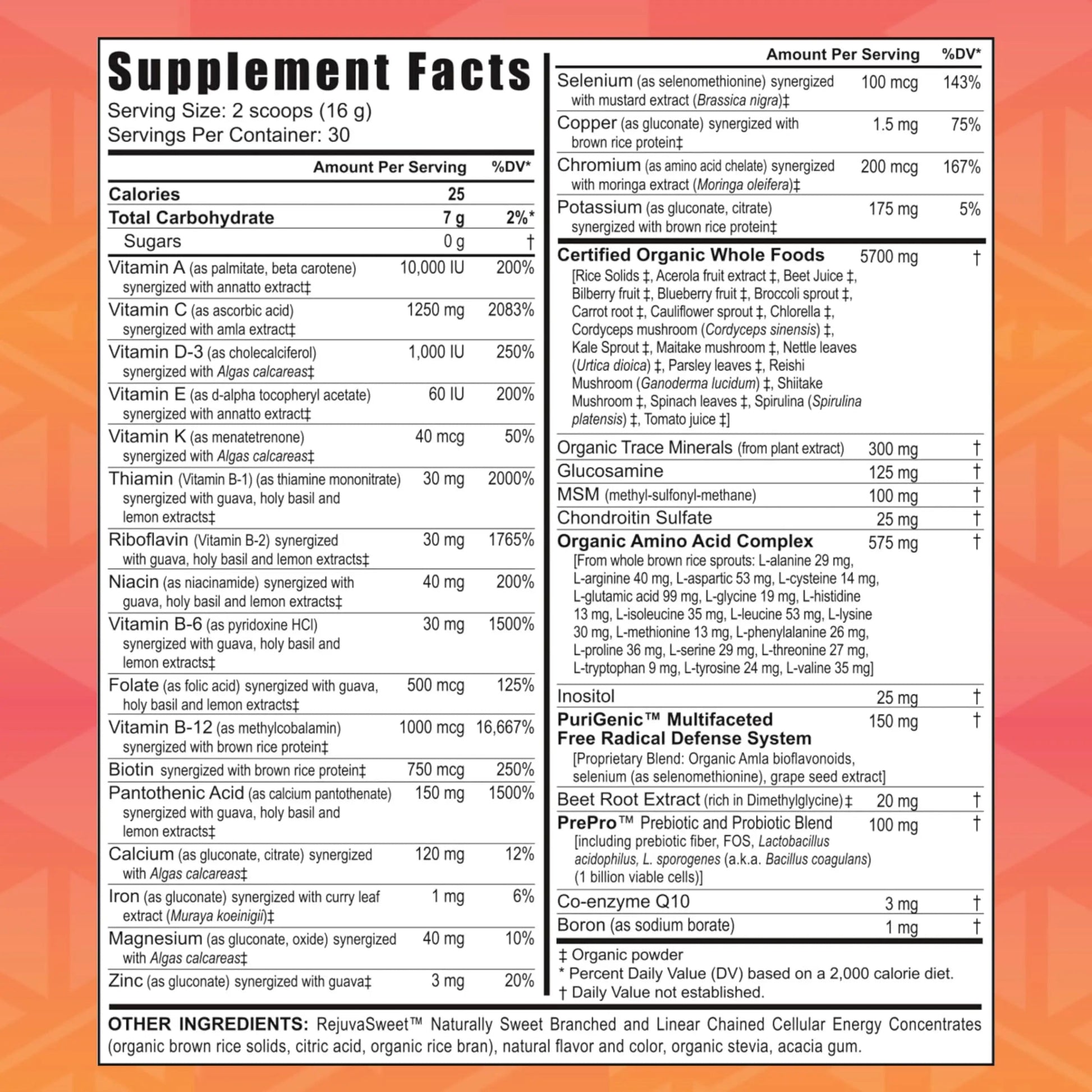 Youngevity Beyond Tangy Tangerine 2.0 Citrus Peach Ultimate Multi-Vitamin & Mineral Complex - Made with Natural & Whole Foods | 8,000 ORAC | 2 Canisters Youngevity buy australia supplements