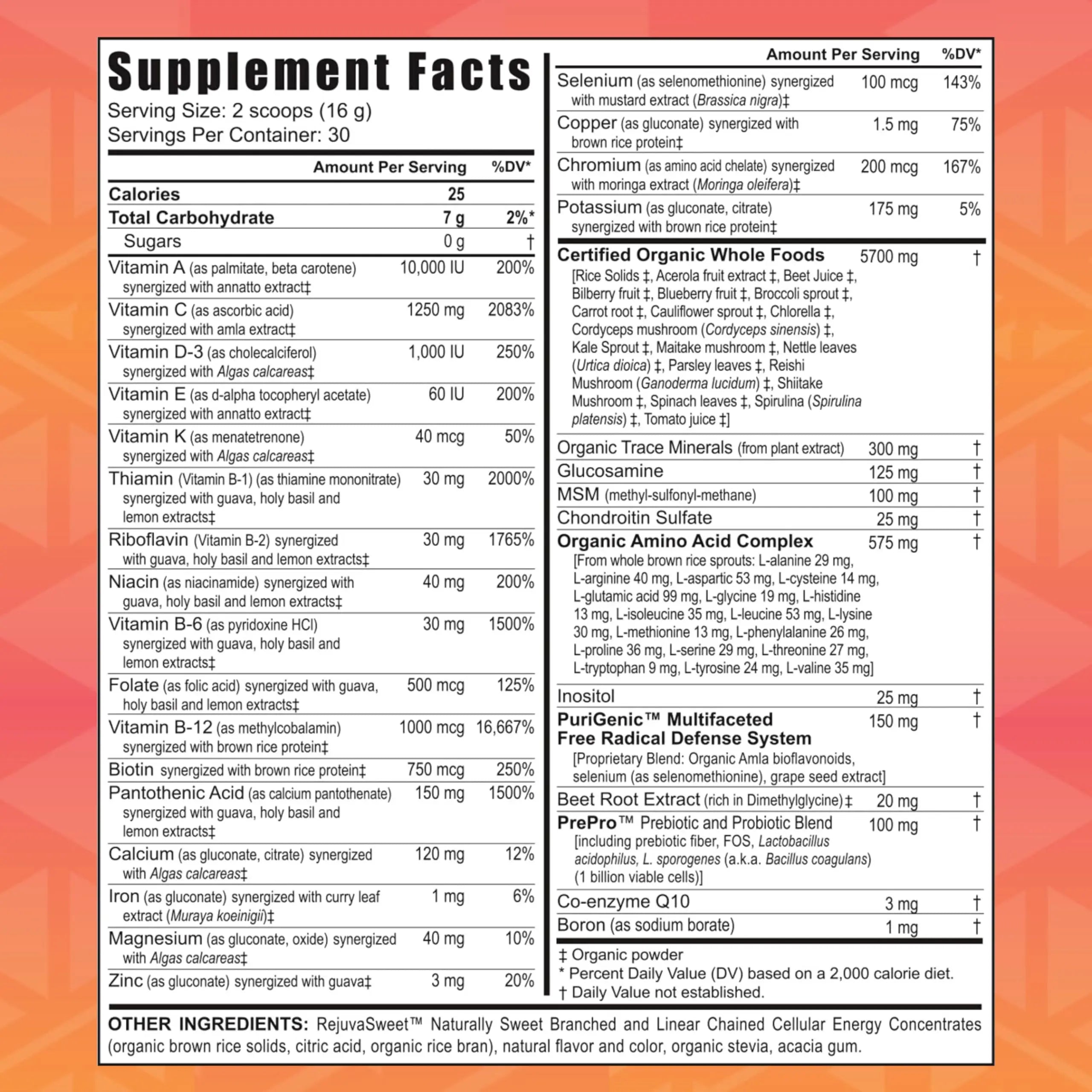 Youngevity Beyond Tangy Tangerine 2.0 Citrus Peach Ultimate Multi-Vitamin & Mineral Complex - Made with Natural & Whole Foods | 8,000 ORAC | 2 Canisters Youngevity buy australia supplements