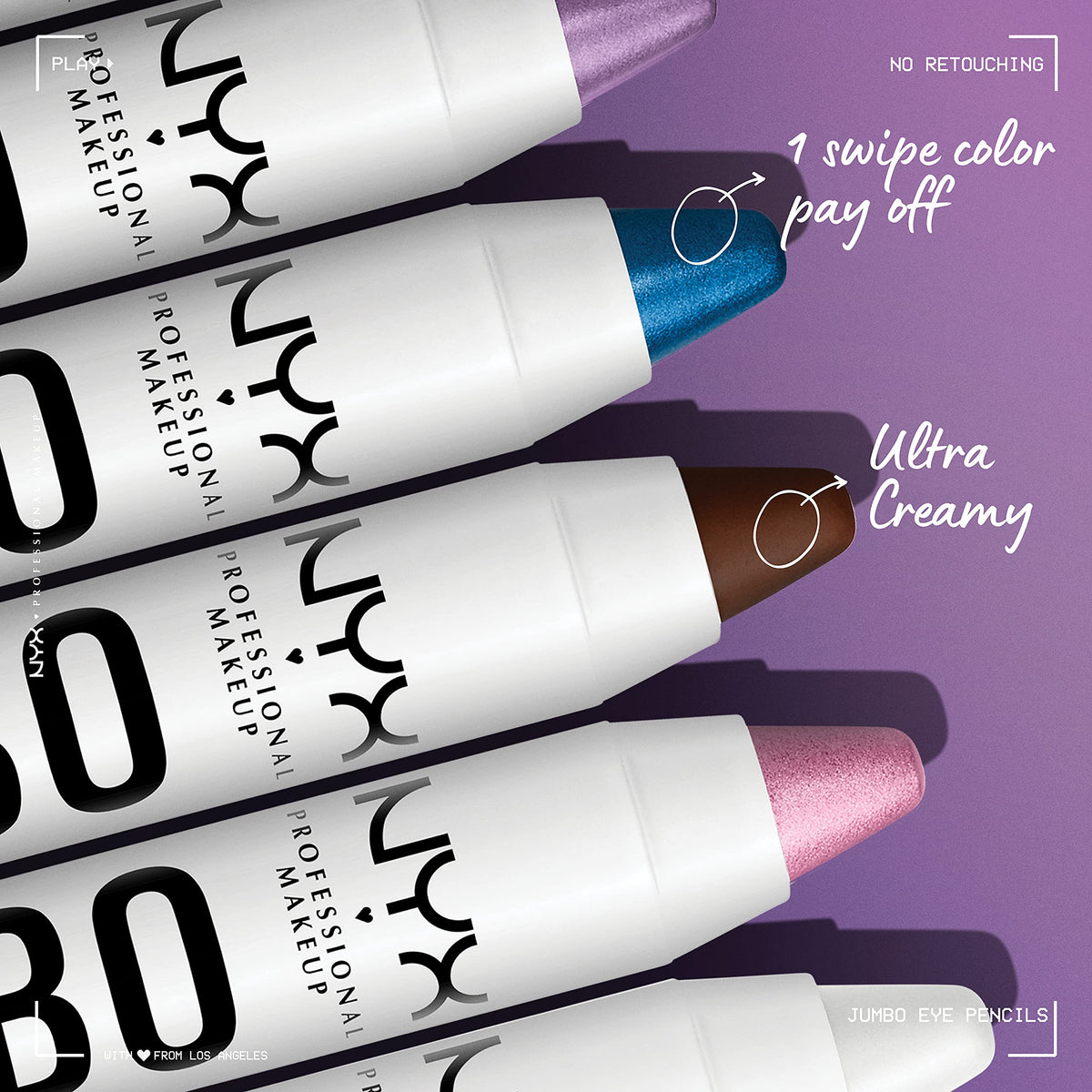 NYX PROFESSIONAL MAKEUP Jumbo Eye Pencil, Blendable Eyeshadow Stick & Eyeliner Pencil - Milk (White) NYX PROFESSIONAL MAKEUP
