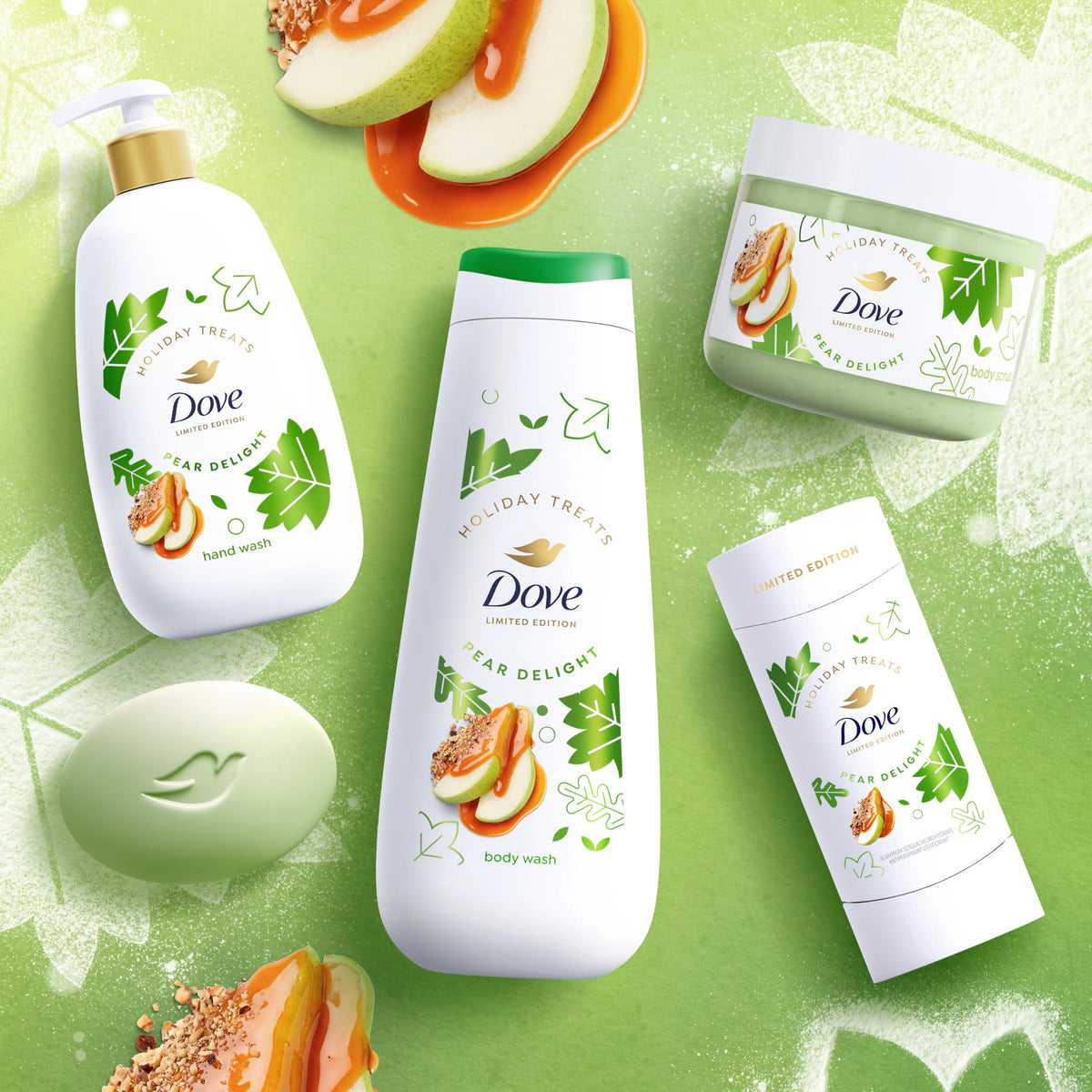Dove Limited Edition Holiday Treats Body Wash Pear Harvest for Deep Nourishment 20 fl oz Dove