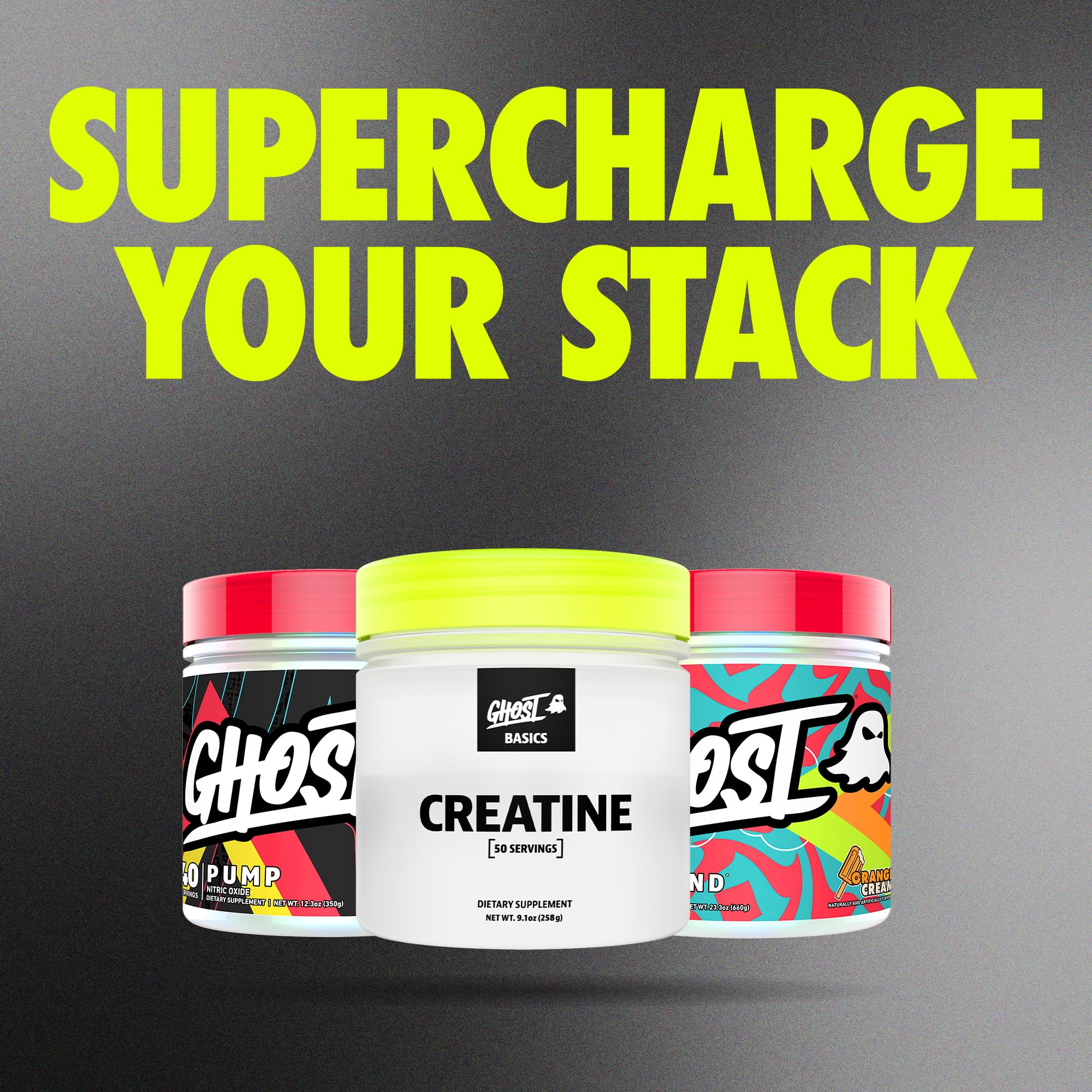 GHOST Basics Creatine Monohydrate Powder for Men & Women – 5G Creapure Creatine Workout Supplement for Muscle Gain – Vegan, Soy Free & Gluten Free - 50 Servings GHOST buy australia supplements