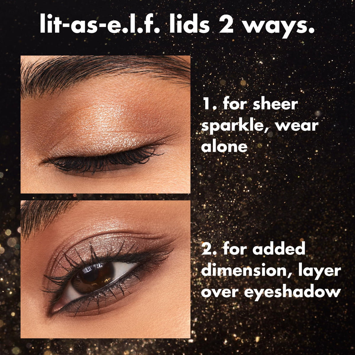 e.l.f. Fine As Fleck Glitter Eyeshadow, Champagne Showers e.l.f.