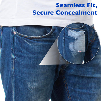 DeSantis Nemesis - Gun Pocket Holsters for Concealed Carry, Concealed Pocket Holster for Pistols, Revolvers, Soft, Designed for Comfort & Discreet Carry, Ambidextrous Gsupps Australia