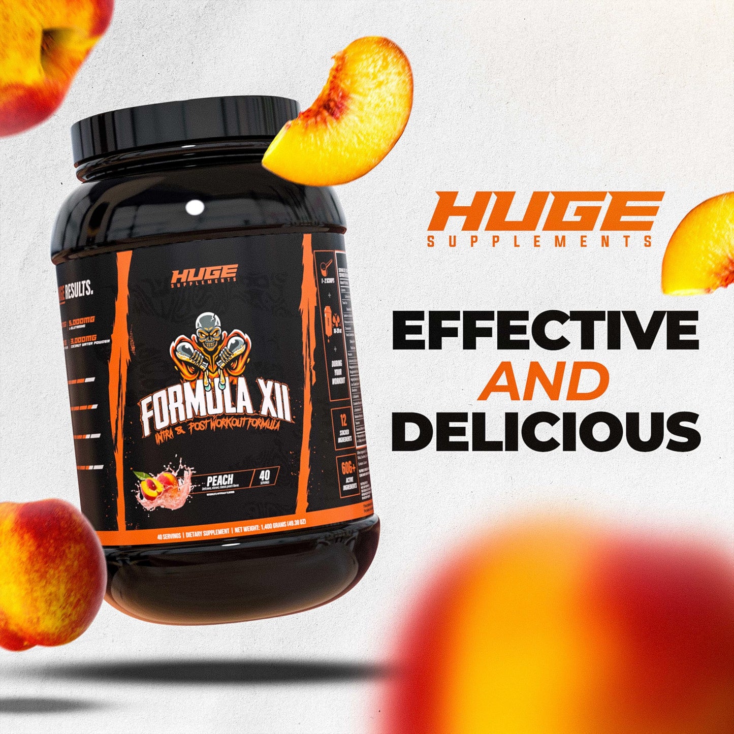 Formula XII Intra Workout Carbs & Post Workout Recovery Powder, Rapidly Absorbed, Boost Exercise Performance, Strength, Endurance & Hydration, 12 Science-Backed Ingredients (Strawberry Watermelon)