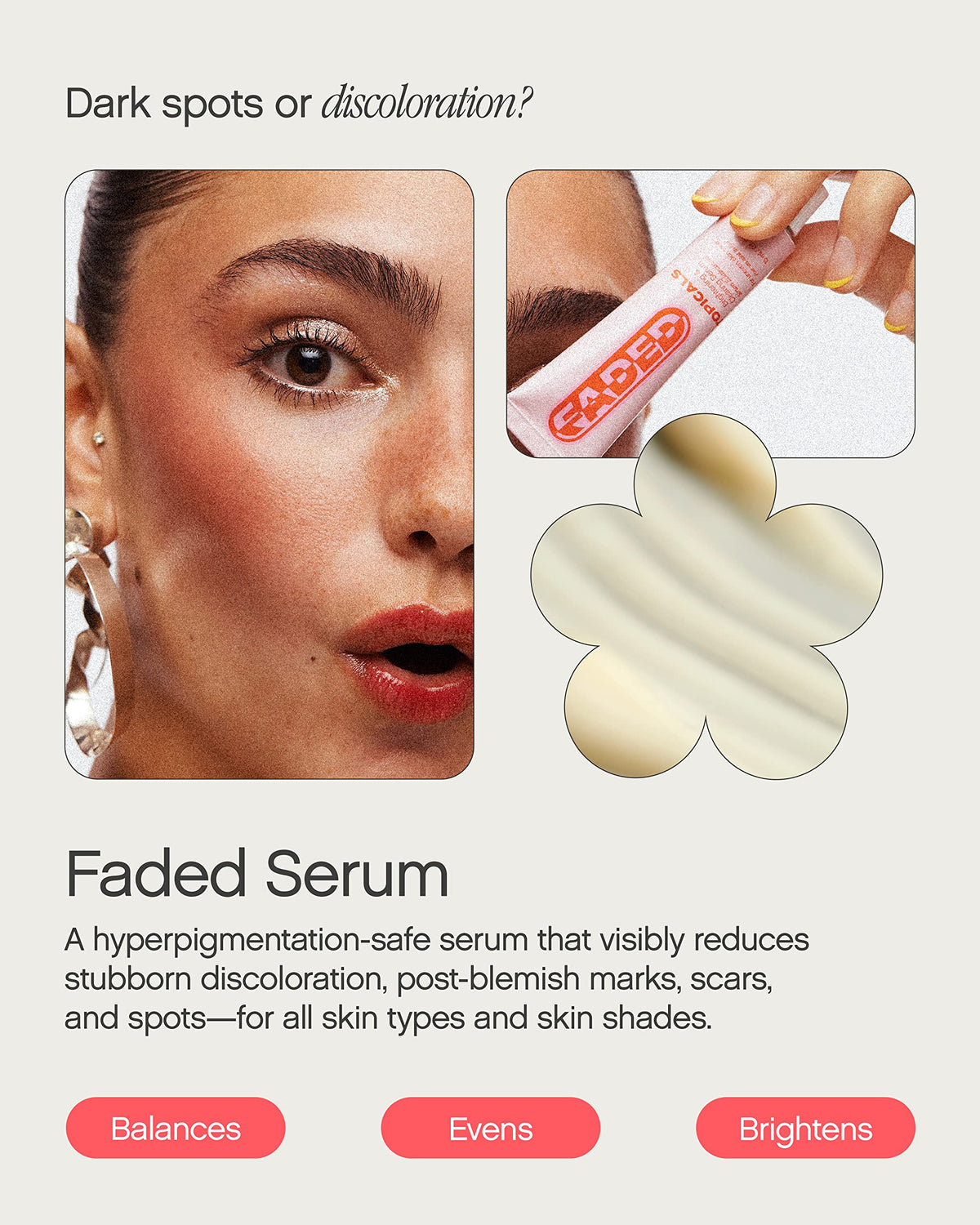 Topicals, Faded Brightening Serum, Reduces Discoloration, 0.5 Fl Oz Topicals