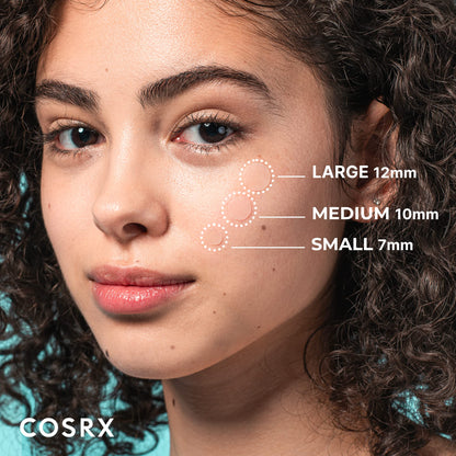 COSRX Acne Pimple Patches Absorbing Hydrocolloid Spot, 3 Size (48 Count) COSRX