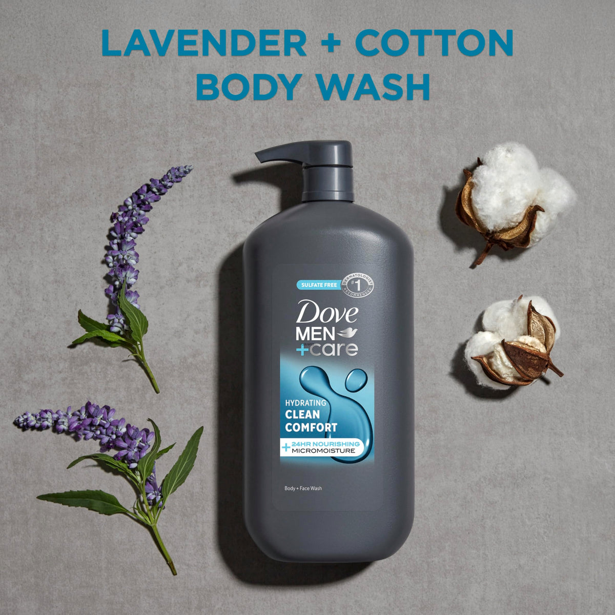 Dove Men Body & Face Wash Clean Comfort Men's Body Wash with 30 oz DOVE MEN + CARE