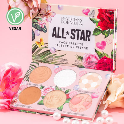 Physicians Formula All-Star Face Palette, Velvety-Smooth Buildable & Blendable Formulas,Versatile Matte and Multidimensional Shades, Cruelty-Free & Vegan - Natural Gsupps Australia