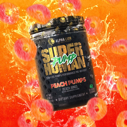 ALPHA LION Superhuman Pump Pre Workout Powder, Nootropic Caffeine & Stim Free Preworkout Supplement, Nitric Oxide Booster, Muscle Gainer, Energy & Focus (42 Servings, Mango Veiniac Flavor)