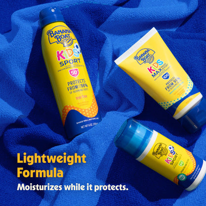 Banana Boat Sport Kids Sunscreen Spray SPF 50, 6 oz (2 Pack) Banana Boat