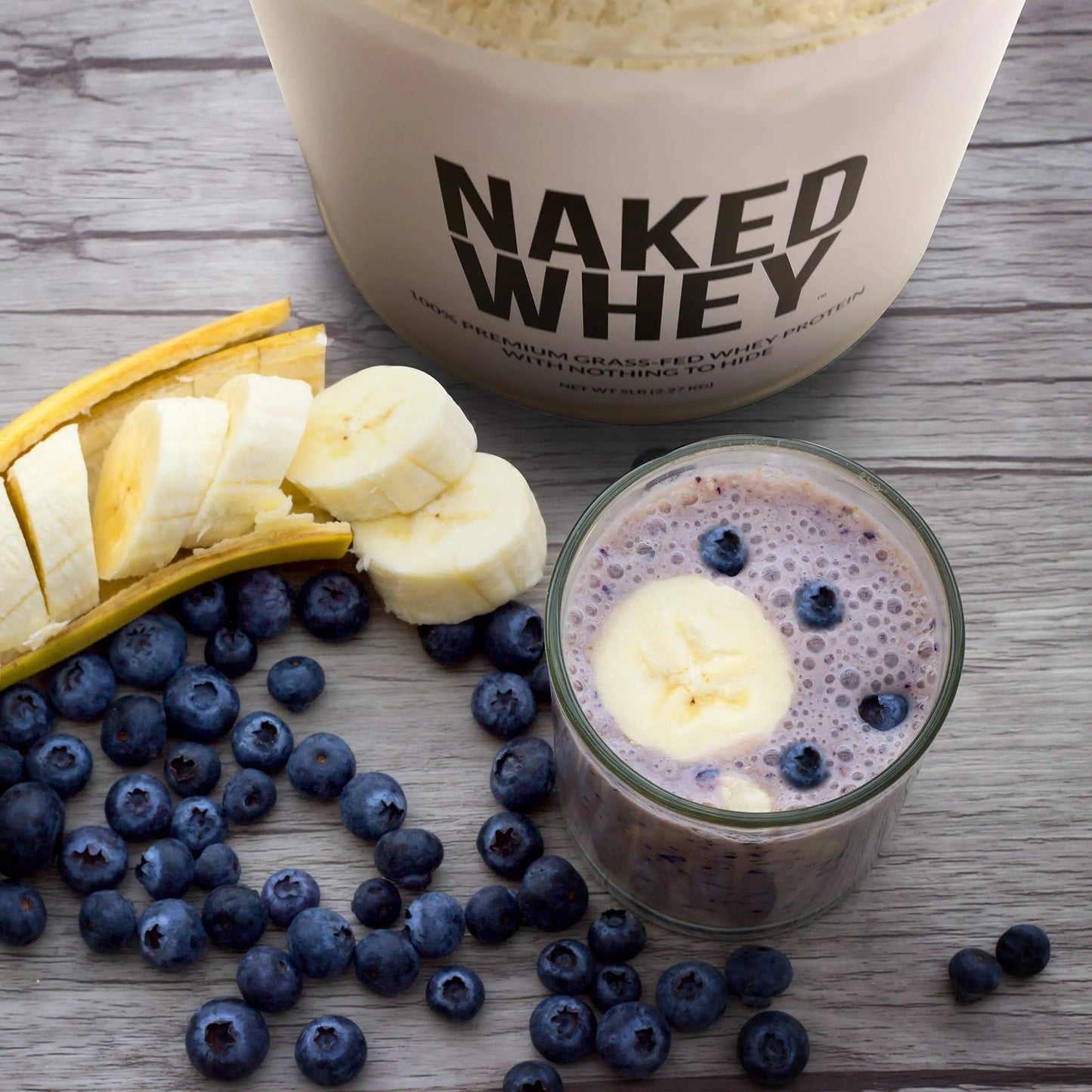 NAKED Whey 1Lb - Only 1 Ingredient, Grass Fed Whey Protein Powder, NSF Certified, Undenatured, No Gmos, No Soy, Gluten Free NAKED