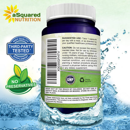 aSquared Nutrition Apigenin 50mg & L-Theanine 200mg - 120 Capsules - Apigenin Supplement Pills for Sleep and Relaxation aSquared Nutrition