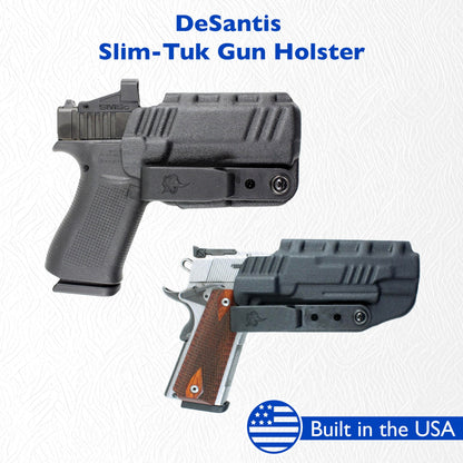 DeSantis Slim-Tuk - IWB Holster for Men and Women, Pistol Holster for Concealed Carry, Suitable for Appendix Wear, Ambidextrous, Made with Kydex, Adjustable Tension, Tuckable 360 C-Clip Gsupps Australia