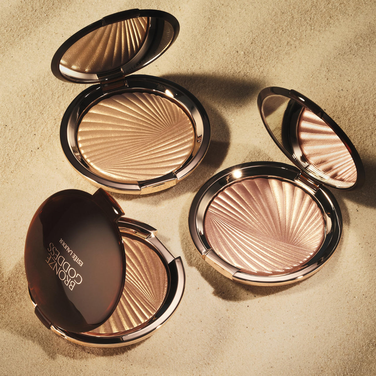 Estée Lauder Bronze Goddess Highlighting Powder Gelée Highlighter | Buildable & Radiant Glow, 0.31 Ounce, Solar Crush Estée Lauder