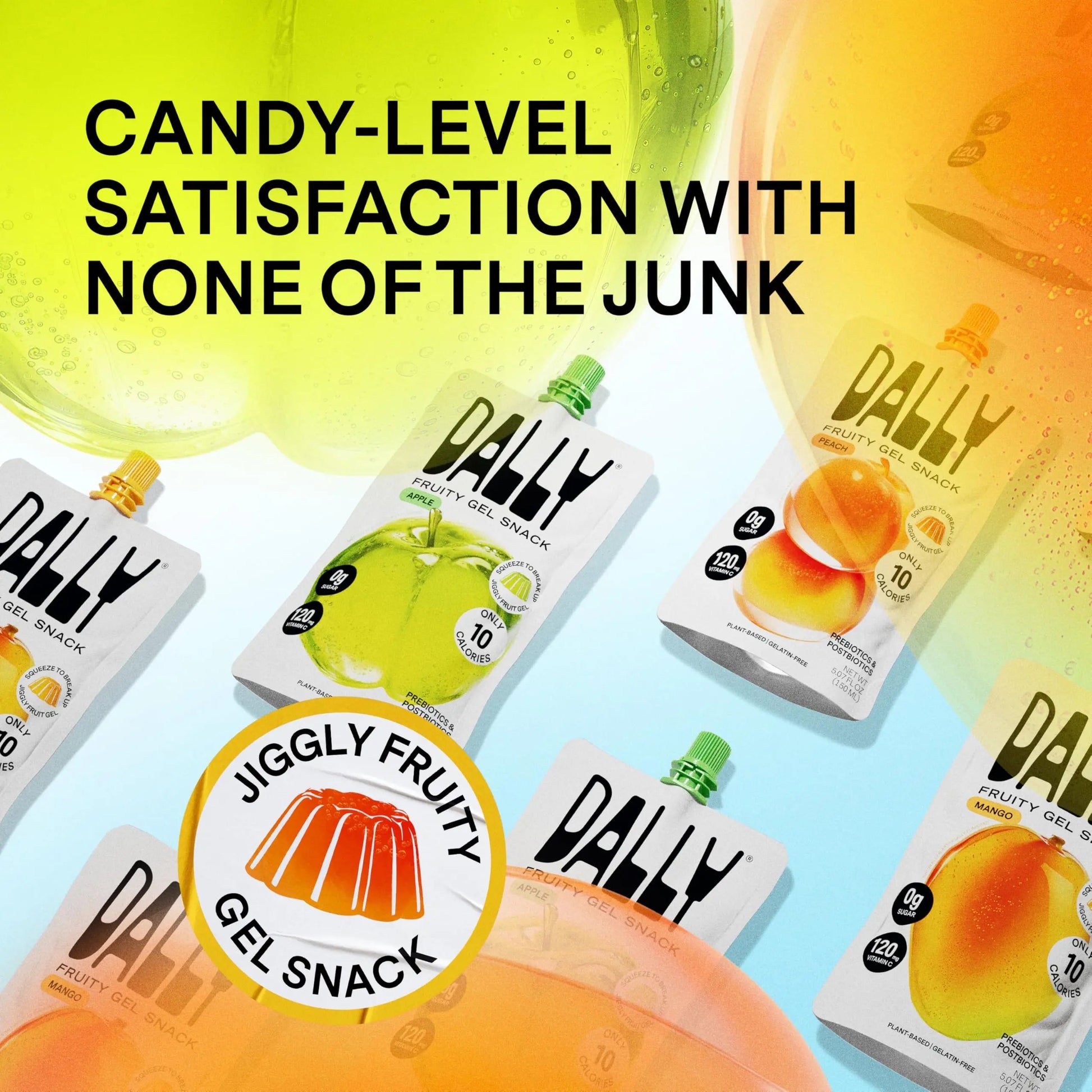 Dally Variety Pack [Mango, Peach & Apple] Drinkable Konjac Jelly 10 Pouches | 10-Calorie Keto, Gluten Free, Sugar Free Korean Fruit Snack | Prebiotics & Postbiotics for Skin, Immune, Weight Management DALLY buy australia supplements