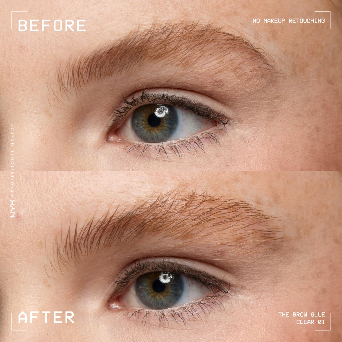 NYX PROFESSIONAL MAKEUP The Brow Glue, Extreme Hold Eyebrow Gel - Clear NYX PROFESSIONAL MAKEUP