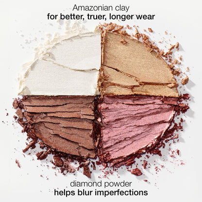 tarte glow wardrobe highlighting eye & cheek palette – Highlighter, Blush, Bronze & Eyeshadow All-in-One Face & Eye Viral Makeup for Everday Radiant Blendable Glow, Vegan & Cruelty Free, full size tarte