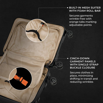 Briggs & Riley Torq Large 30 Inch Hardside Checked Luggage, Stealth Black Gsupps Australia