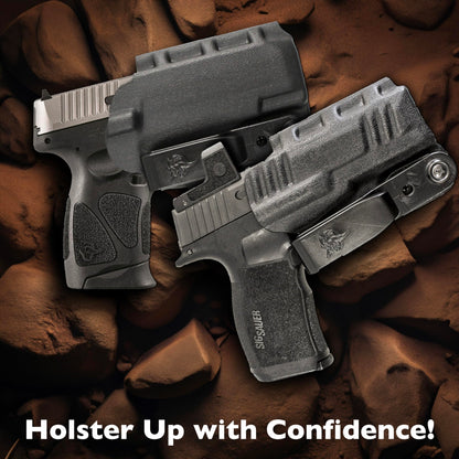 DeSantis Slim-Tuk - IWB Holster for Men and Women, Pistol Holster for Concealed Carry, Suitable for Appendix Wear, Ambidextrous, Made with Kydex, Adjustable Tension, Tuckable 360 C-Clip Gsupps Australia