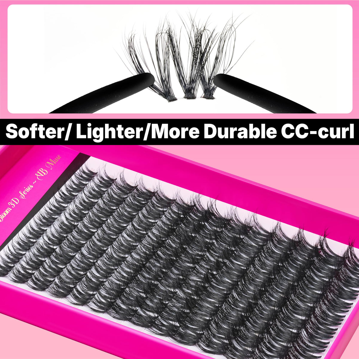 VEYESBEAUTY Lash Clusters Fluffy Individual Eyelash Extensions VBmuse VEYESBEAUTY