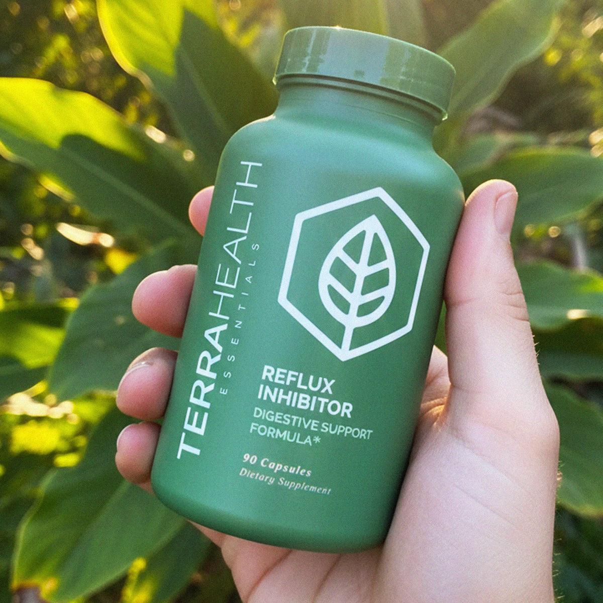 Terra Health Essentials Reflux Inhibitor - Digestive Supplement for Stomach Comfort, Acid Balance & Nutrient Absorption - Betaine HCL with Pepsin Terra Health Essentials