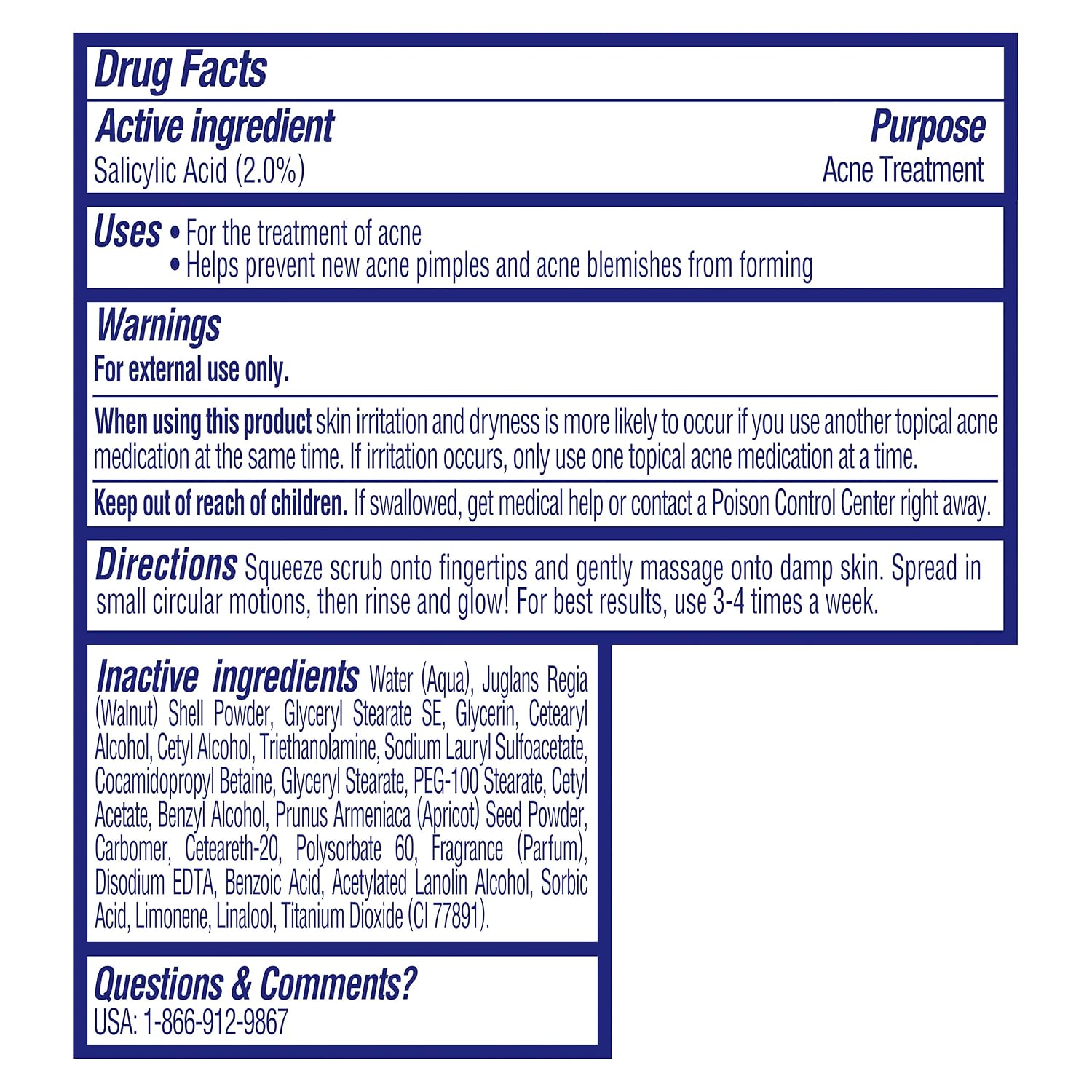 St. Ives Acne Control Face Scrub Deeply Exfoliates and Prevents Acne for Smooth, Glowing Skin Apricot Made with Oil-Free Salicylic Acid Acne Medication, Made with 100% Natural Exfoliants 6 oz Gsupps Australia