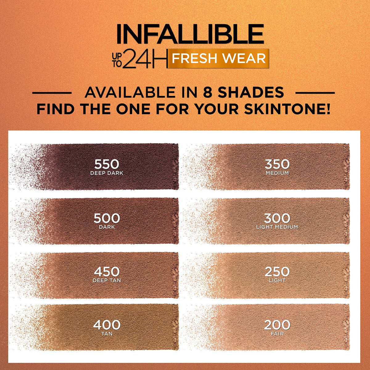 L'Oreal Paris Infallible Up to 24H Fresh Wear Soft Matte Longwear Bronzer. Waterproof, heatproof, transfer, humidity and sweatproof, Fair, 0.31 oz L'Oreal Paris