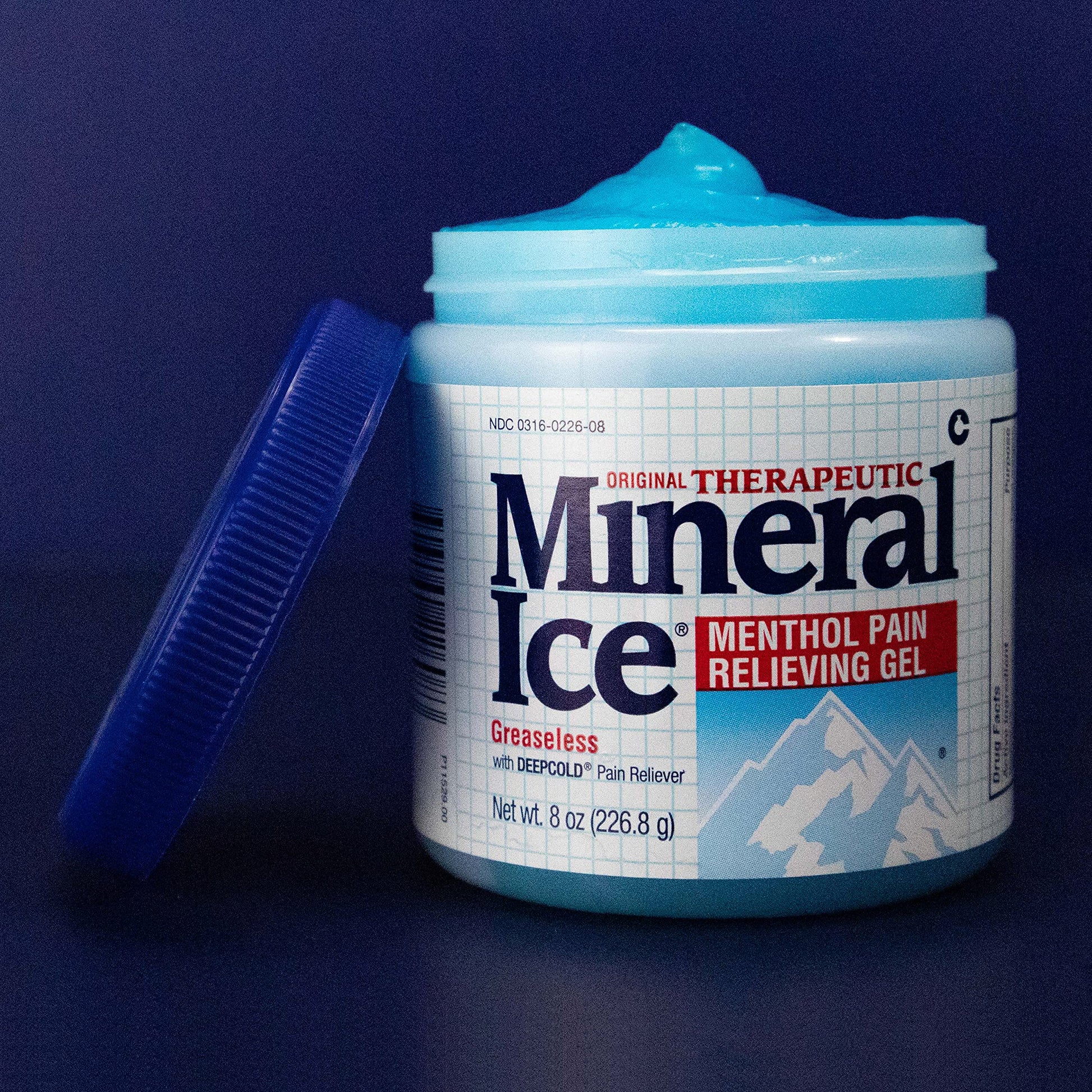 Mineral Ice Original Therapeutic Menthol Pain Relief Gel. Greaseless with "Deepcold" Pain Reliever. Provides Cooling & Penetrating Relief for Arthritis, Simple Backache, Strains & Sprains (8 Ounce) Mineral Ice buy australia supplements