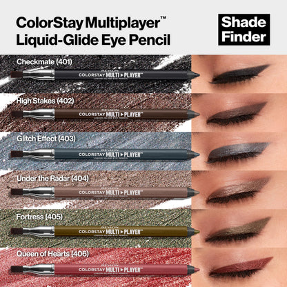 REVLON ColorStay Multiplayer Eye Pencil, 401 Checkmate, 0.03 oz REVLON