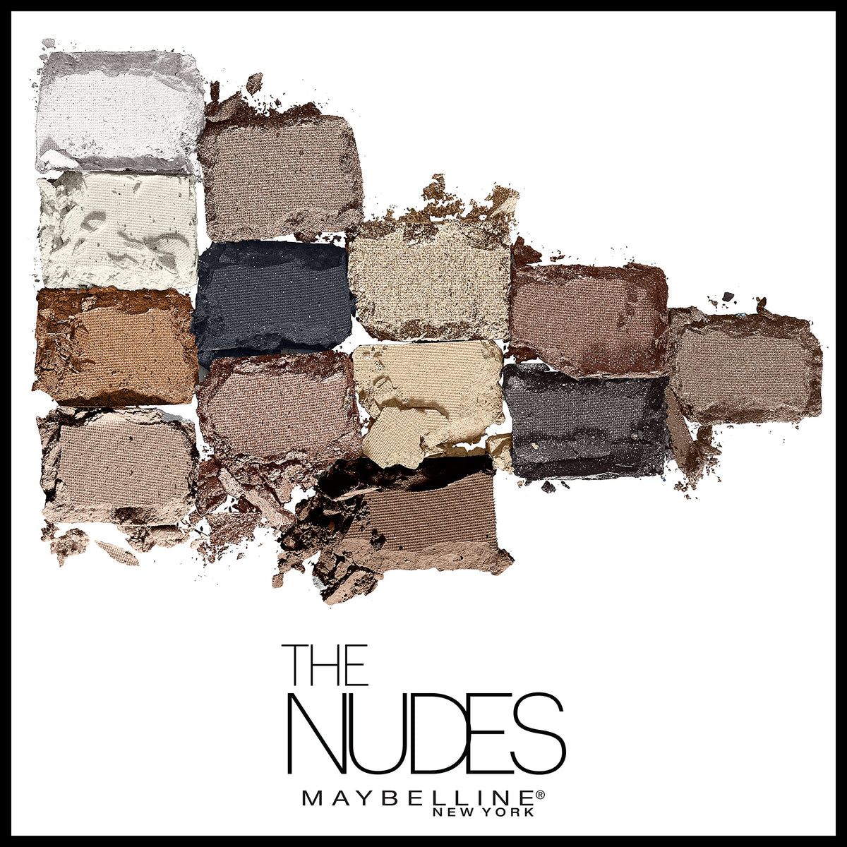 Maybelline The Nudes Eyeshadow Palette Makeup, 12 Pigmented Matte & Shimmer Shades, Blendable Powder, 1 Count MAYBELLINE