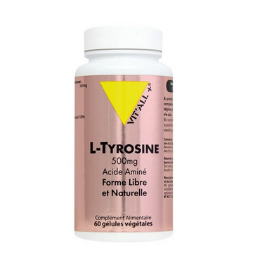 L-Tyrosine 500 mg 60 gélules VIT'ALL+ VIT'ALL+ buy australia supplements