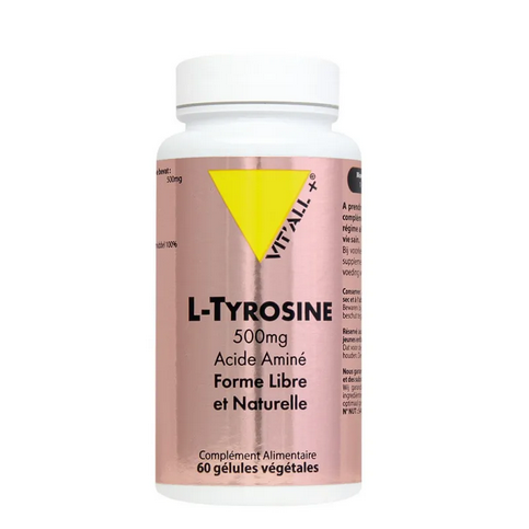 L-Tyrosine 500 mg 60 gélules VIT'ALL+ VIT'ALL+ buy australia supplements