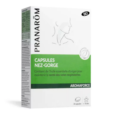 Aromaforce nose-throat capsules organic food supplement - PRANARÔM PRANARÔM buy australia supplements