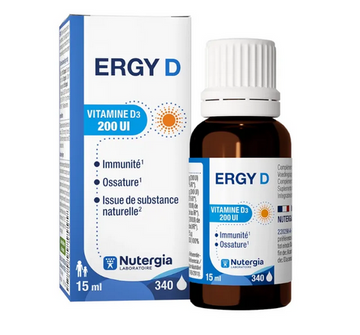 NUTERGIA ERGY D Vitamin D3 drops 200Ui Nutergia buy australia supplements