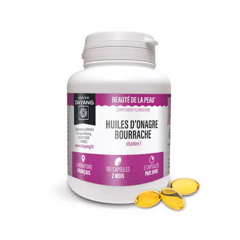 Primrose and borage oils in capsules - skin glow - 180 capsules - DAYANG DAYANG buy australia supplements