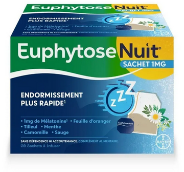 Euphytose Nuit Infusion: Sleep Aid with Melatonin & Herbs 20 Sachets TrustMedUSA buy australia supplements